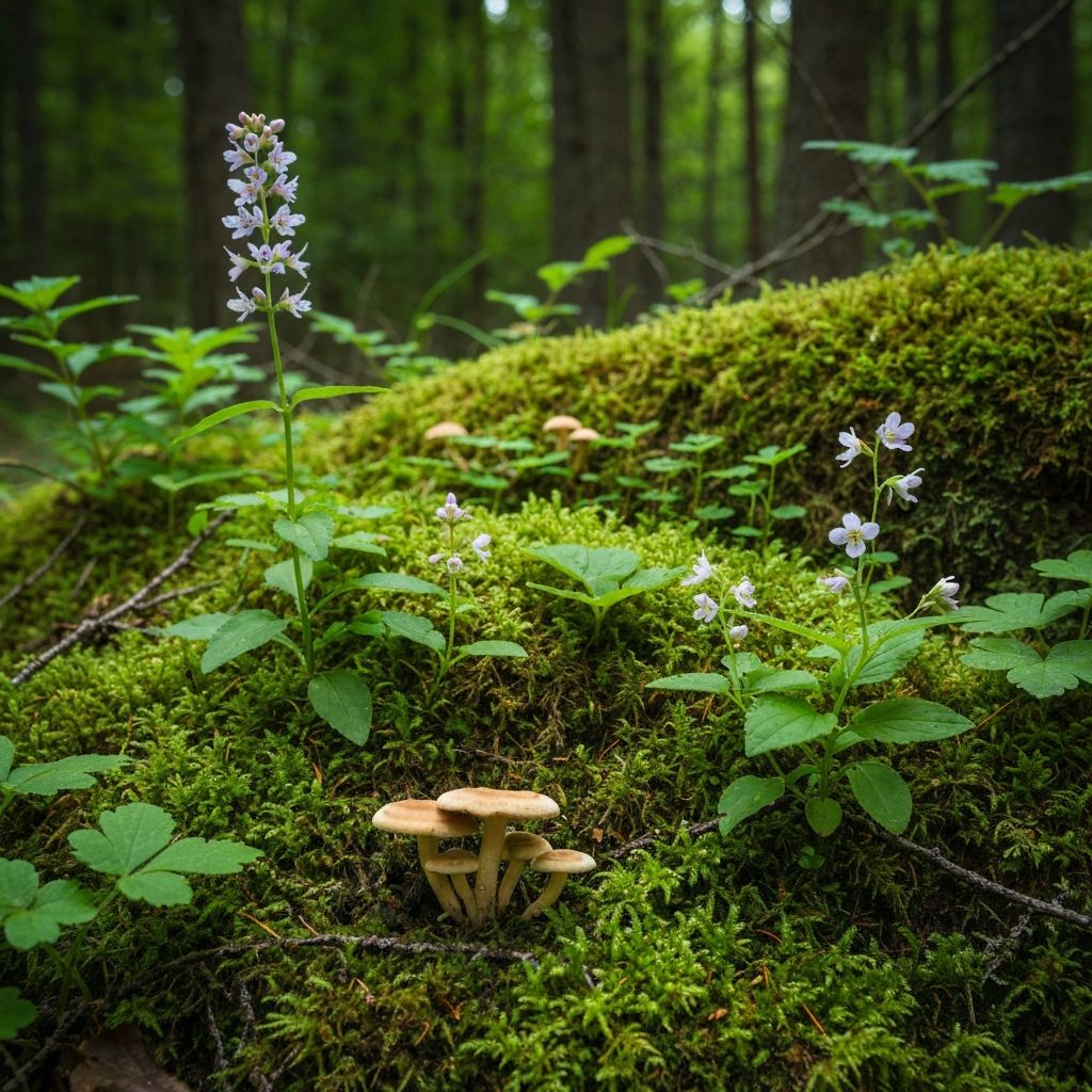 Forest floor medicinal plants