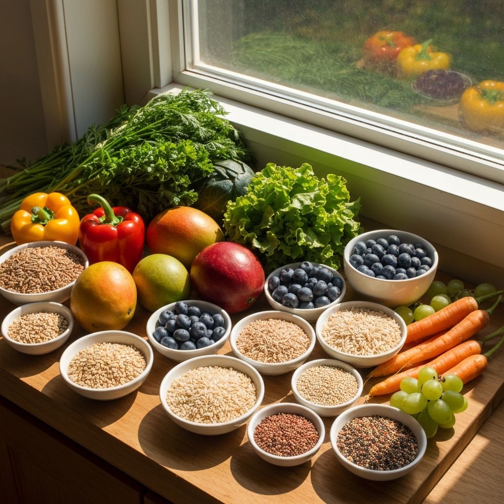 Healthy whole foods and nutrition